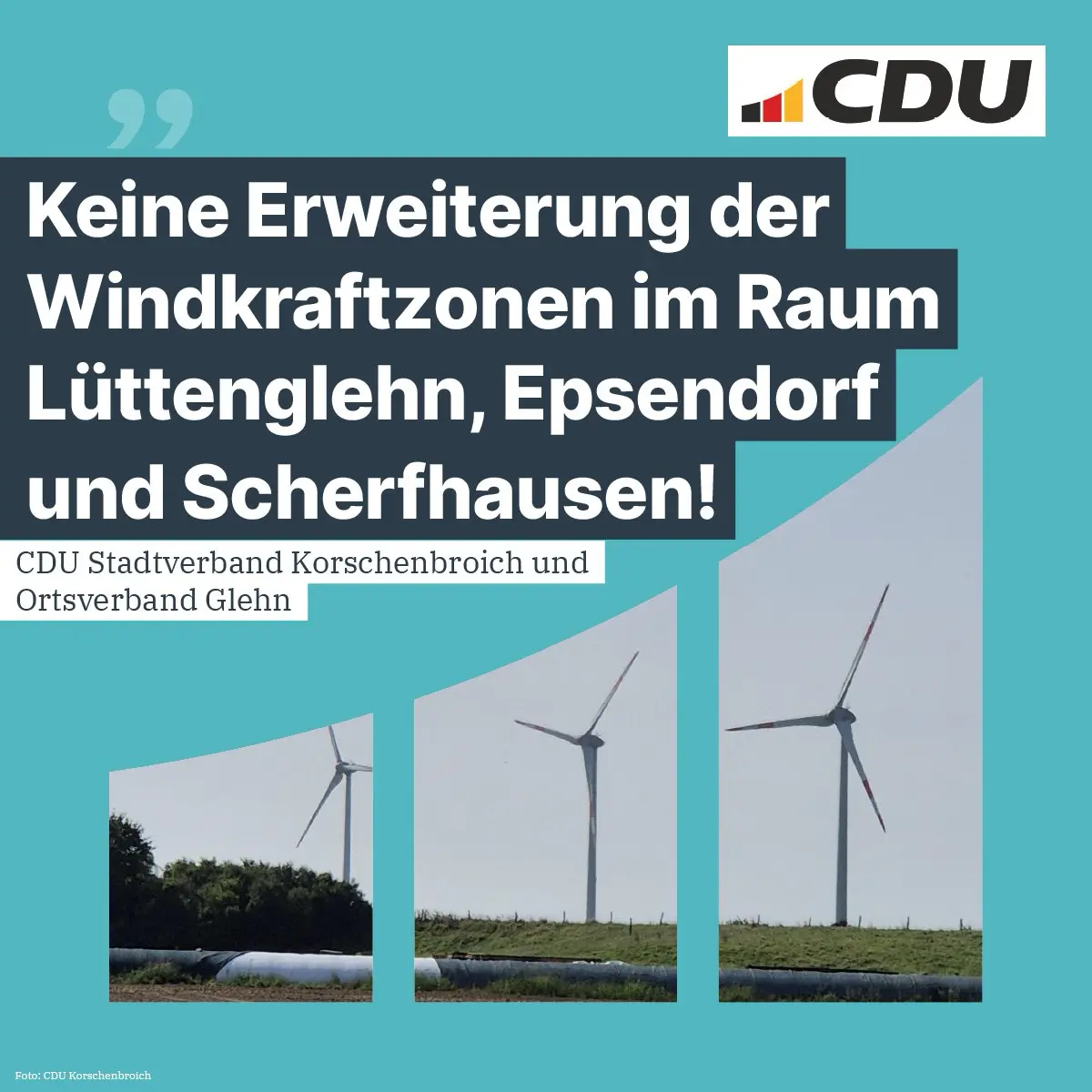 Keine Erweiterung der Windkraftzonen